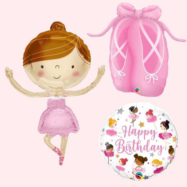 Ballerina Balloons | Ballet Birthday Party Decorations | Dance Party Supplies | Ballerina Baby Shower | Nutcracker Ballet Party Supplies