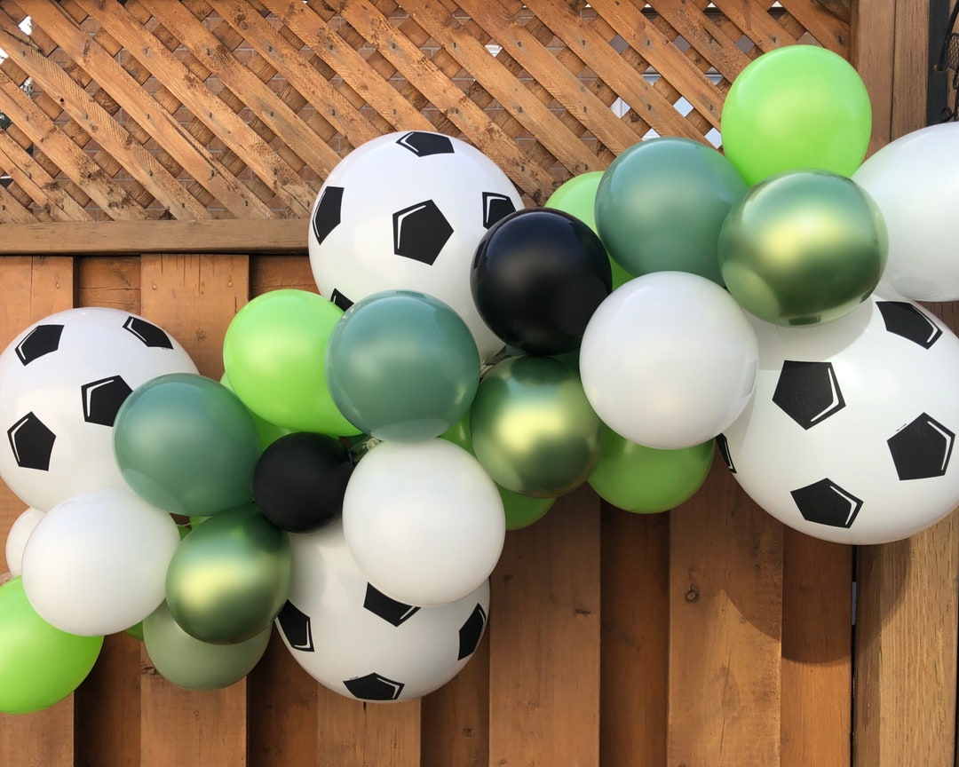 Soccer Balloon Garland Soccer Birthday Party Decoration Soccer Ball