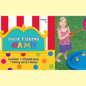 Duck Fishing Carnival Game | Carnival Birthday Party Decorations | Circus Party Supplies | Carnival Games | Backyard Carnival Decoration