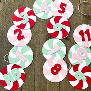 Pink Peppermint Swirl Monthly Photo Banner | Christmas First Birthday Party Decorations | Oh What Fun It Is To Be One | Winter ONEderland