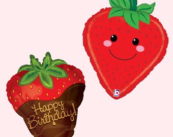 Strawberry Balloons | Berry First Birthday Party Decorations | TWOtti Frutti Party Supplies| Fruit Birthday Party Decorations |Berry Balloon