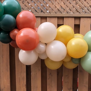 Camping Balloon Garland | One Happy Camper Birthday Party Decorations | Woodland Party Supplies | Muted Green Balloon Decor