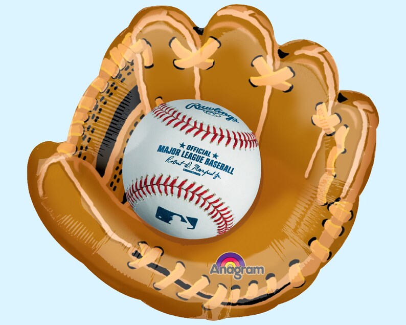 Jumbo 25 Inch Baseball Glove Balloon Rookie Year Birthday Party Decoration Sports Party Supplies