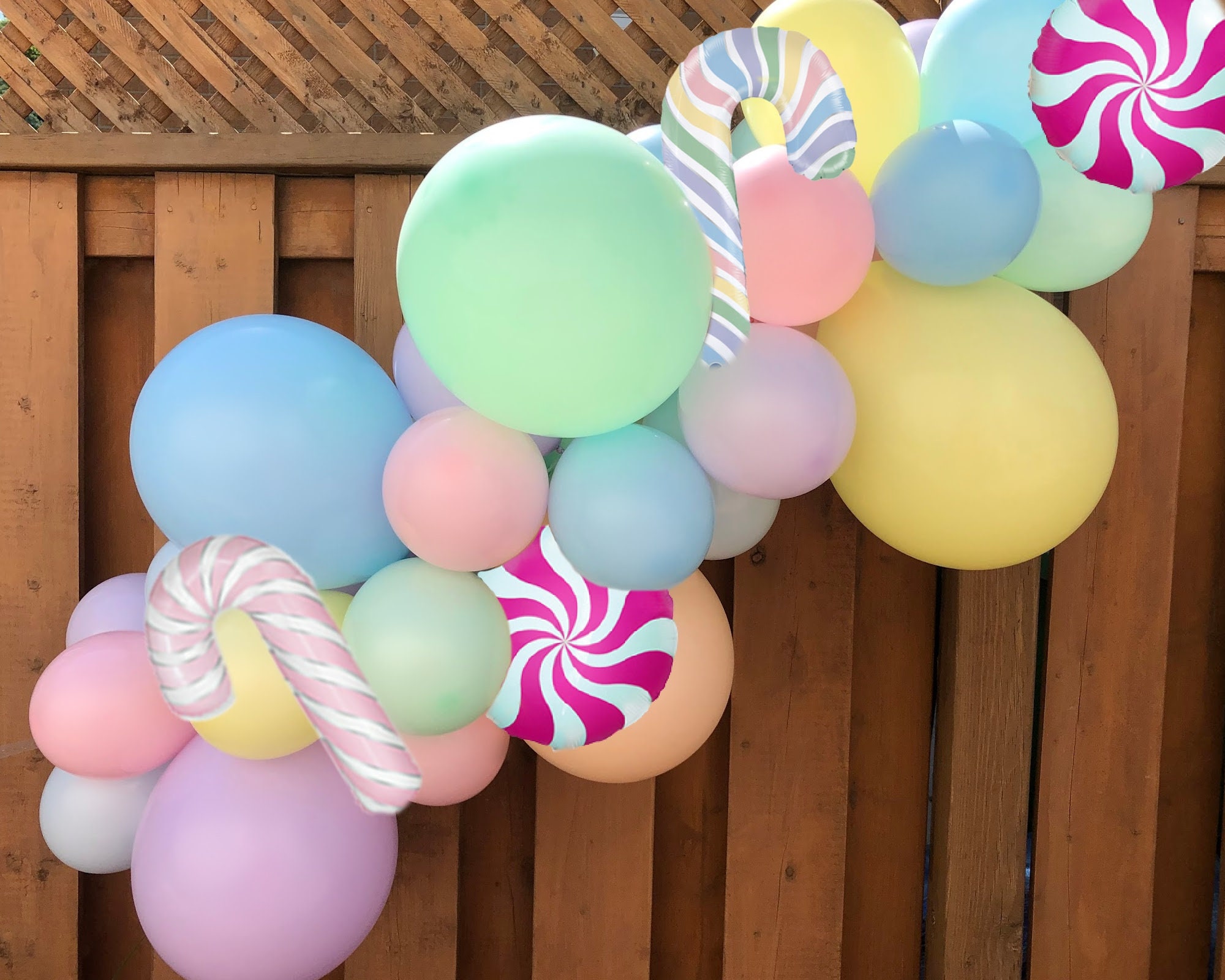 Pastel Candy Balloon Garland by CraftMagicGifts