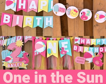 Malibu Pool Party Bundle | One in the Sun First Birthday Party Decorations