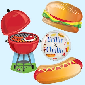 Ballons pour barbecue | Décorations de fête d'anniversaire barbecue | Décoration de fête à cuisiner | Baby Shower BaByQ | Décorations de fête pour grillades | Barbecue pour la fête des pères