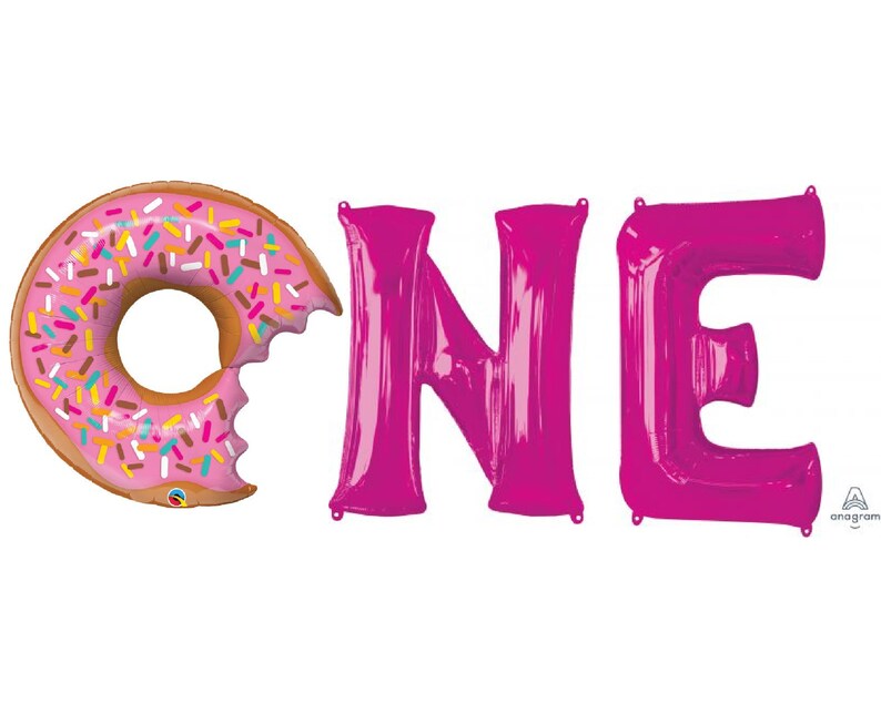 Jumbo Sweet ONE First Birthday Balloon Set 1st Birthday Party Decor Sweet One Donut Grow Up Donut Birthday Party Supplies