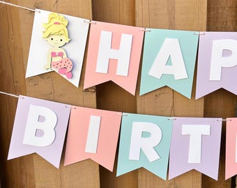 Mermaid Birthday Banner | Mermaid Birthday Party Decorations | Mermaid Party Supplies