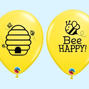 Bumble Bee Balloons | Bee Birthday Party Decorations | First Beeday ...