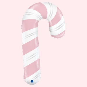 Jumbo 41 Inch Pink Candy Cane | Pink Christmas Birthday Party Decorations | Candy Party Supplies