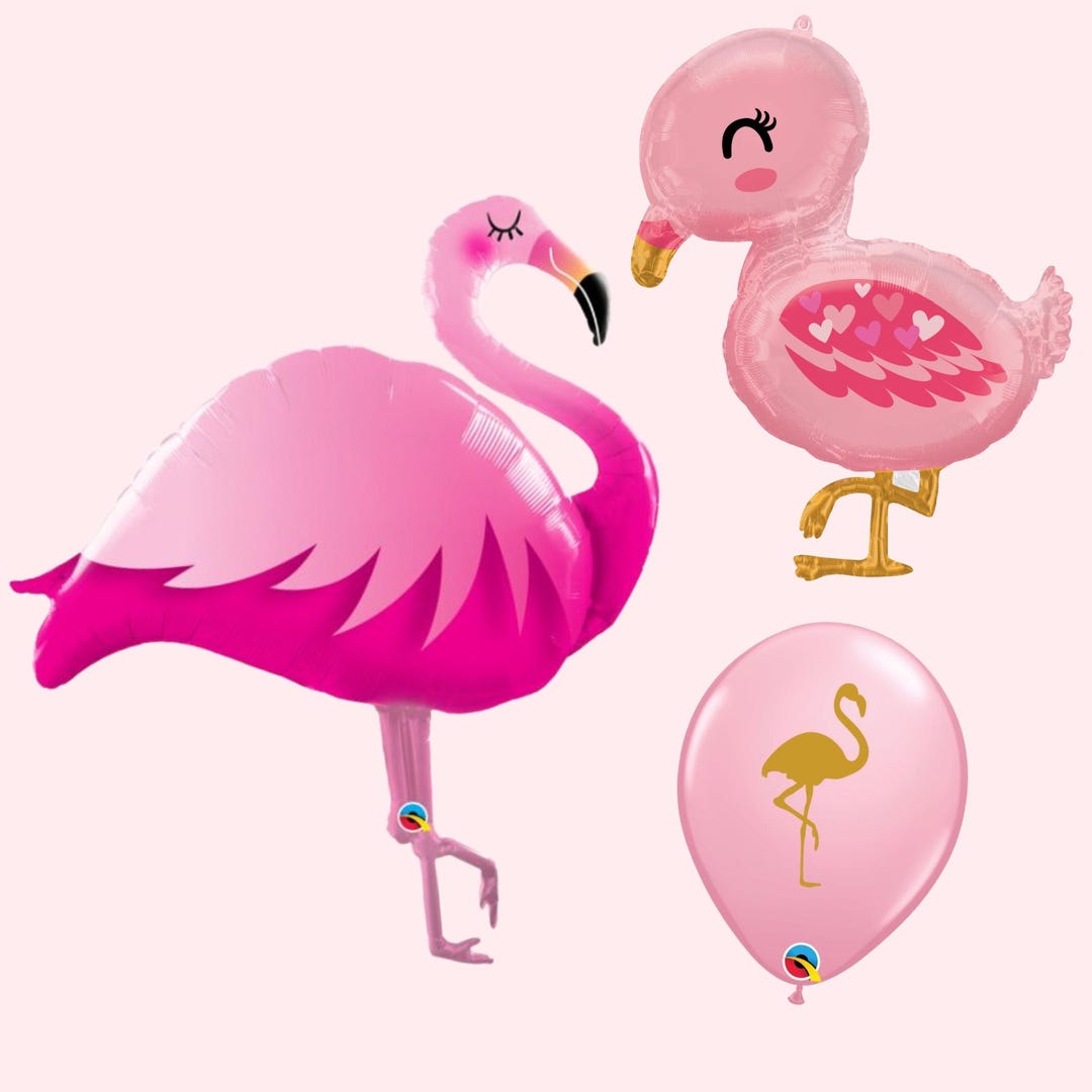 Flamingo Balloons | Tropical Birthday Party Decorations | Let's ...