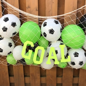 Fondo de fiesta de globos de fútbol / Decoraciones de fiesta de cumpleaños de fútbol / Suministros de fiesta de pelota de fútbol / Fiesta deportiva