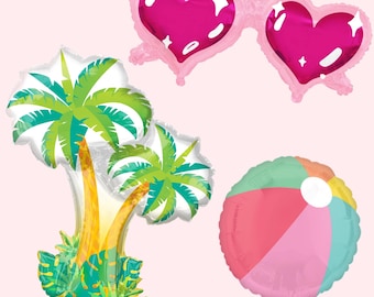 Pool Party Balloons | Pool Birthday Party Decorations | Pool Party Supplies | One in the Sun Party Decor | Summer Party Supplies
