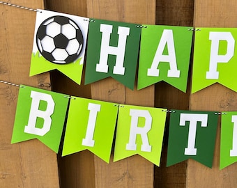 Custom Soccer Banner | Soccer Birthday Party Decorations | Sports Party Supplies | Soccer Party Decor