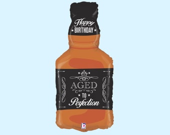 34" Aged to Perfection Whiskey Balloon | Drink Balloon | Party Supplies