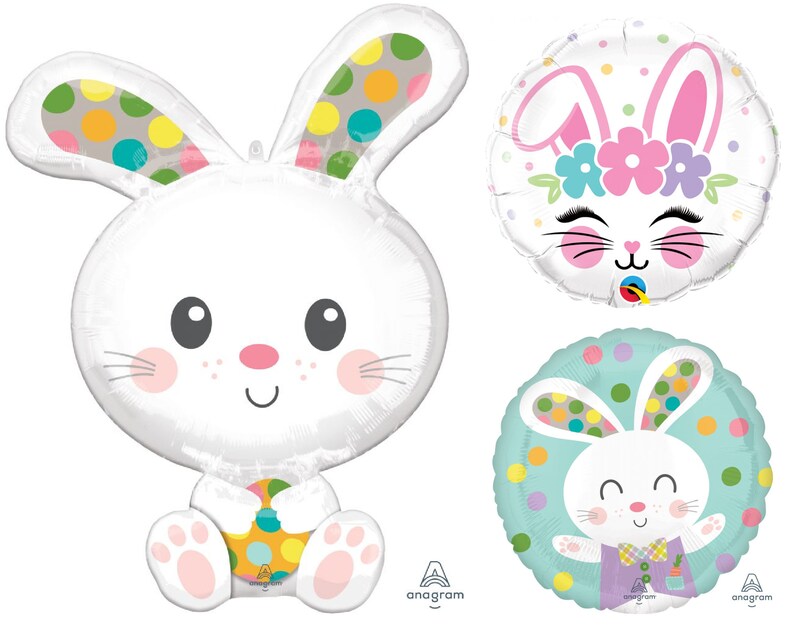 Bunny Balloons Some Bunny is One Birthday Party Decorations Easter Party Supplies Bunny Birthday Decor