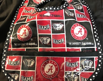 Alabama Crimson Tide Handmade  Bib, College Football, Baby, Roll Tide, Gifts