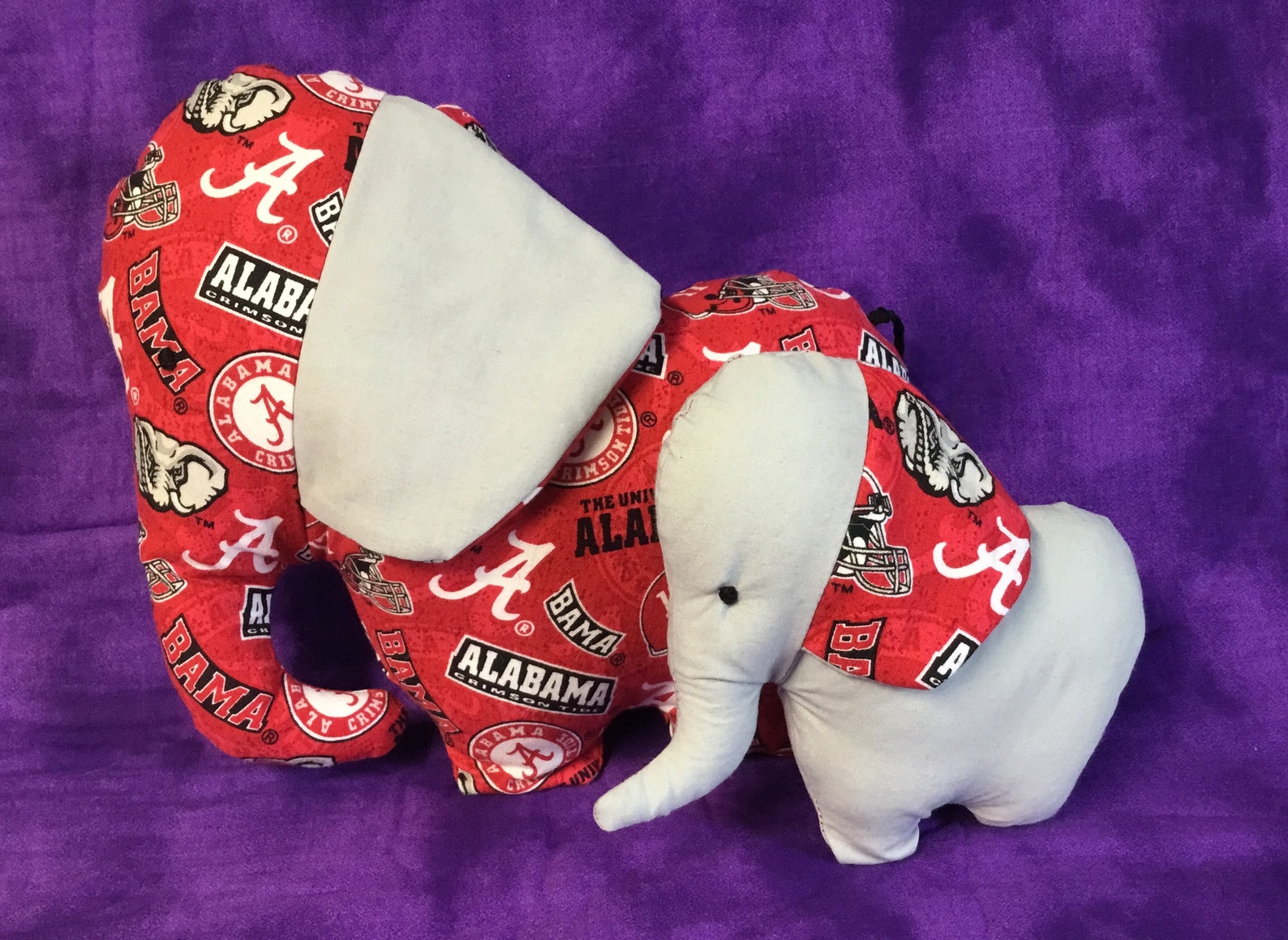 Alabama Crimson Tide Handmade Stuffed Elephants Mother and Baby Alabama