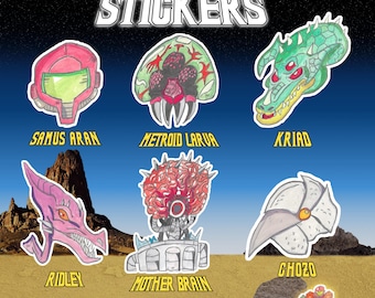 Metroid Stickers Set