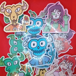 Skully Crew Half Body Stickers.