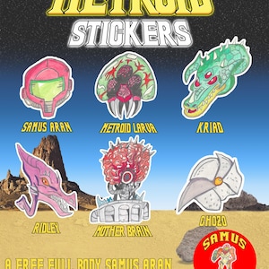 Metroid Stickers Set