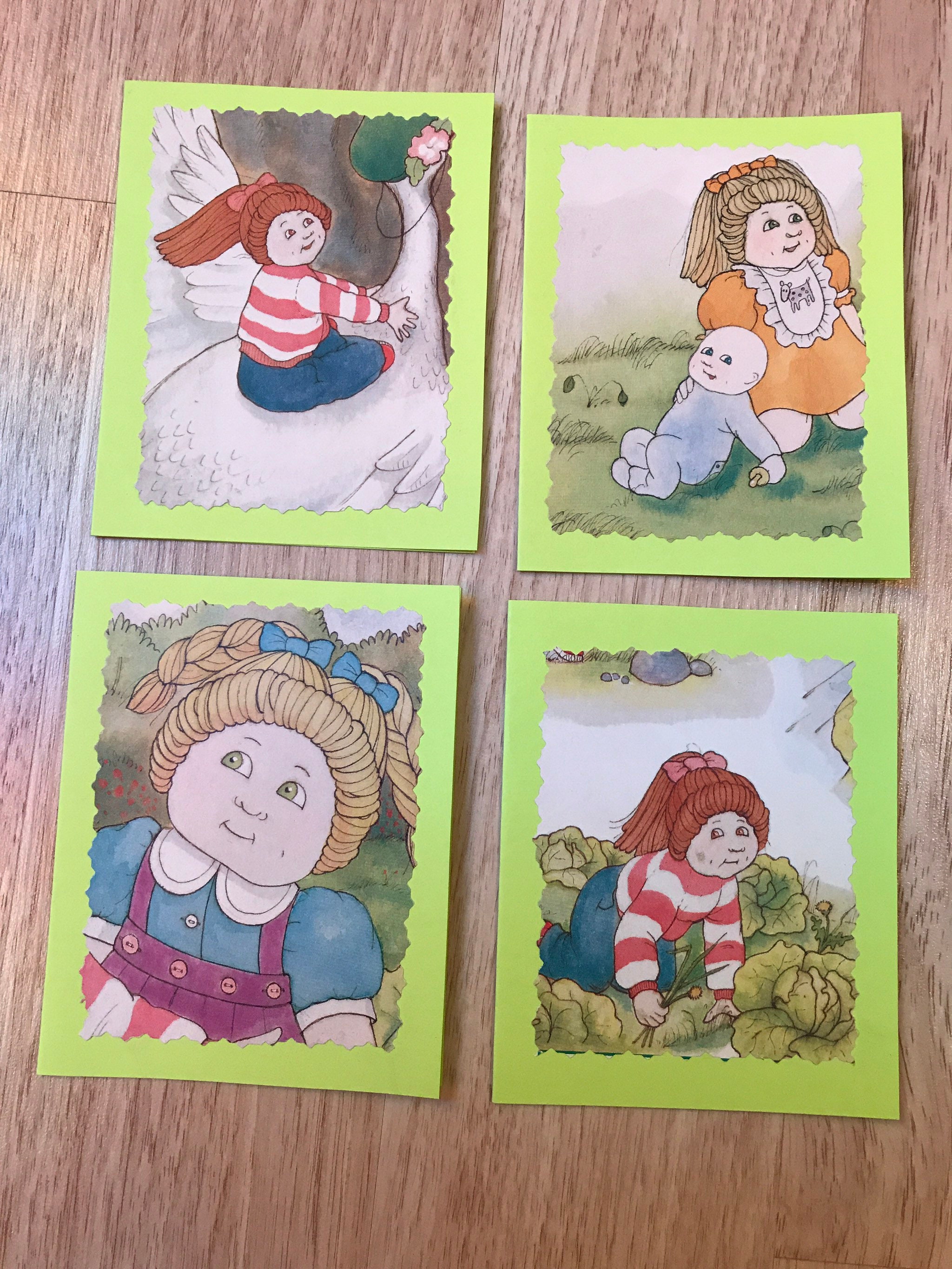 Cabbage Patch Kids estacionario conjunto de 10 tarjetas y Etsy