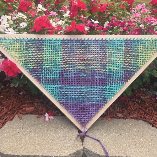 3 Ft RG Triangle Weaving Loom Regular Gauge Shawl Loom Etsy
