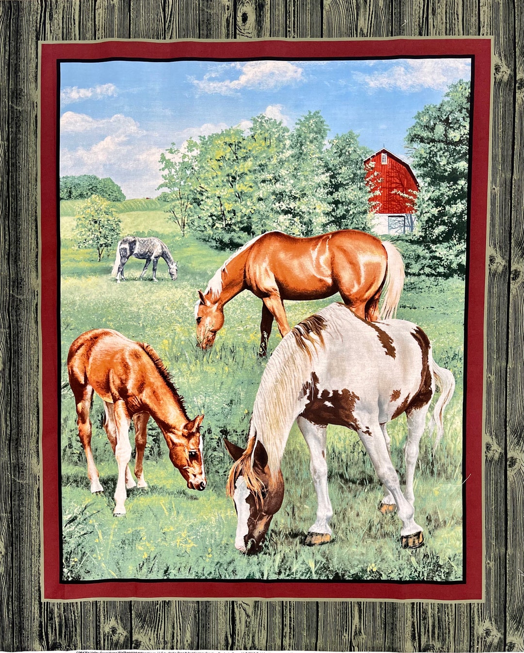Valley Crest Horse Wallhanging by Springscreative Etsy