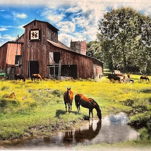 Sun Up to Sun Down Farm Scene by Hoffman