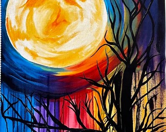 Carving Pumpkins (moon) by Northcott