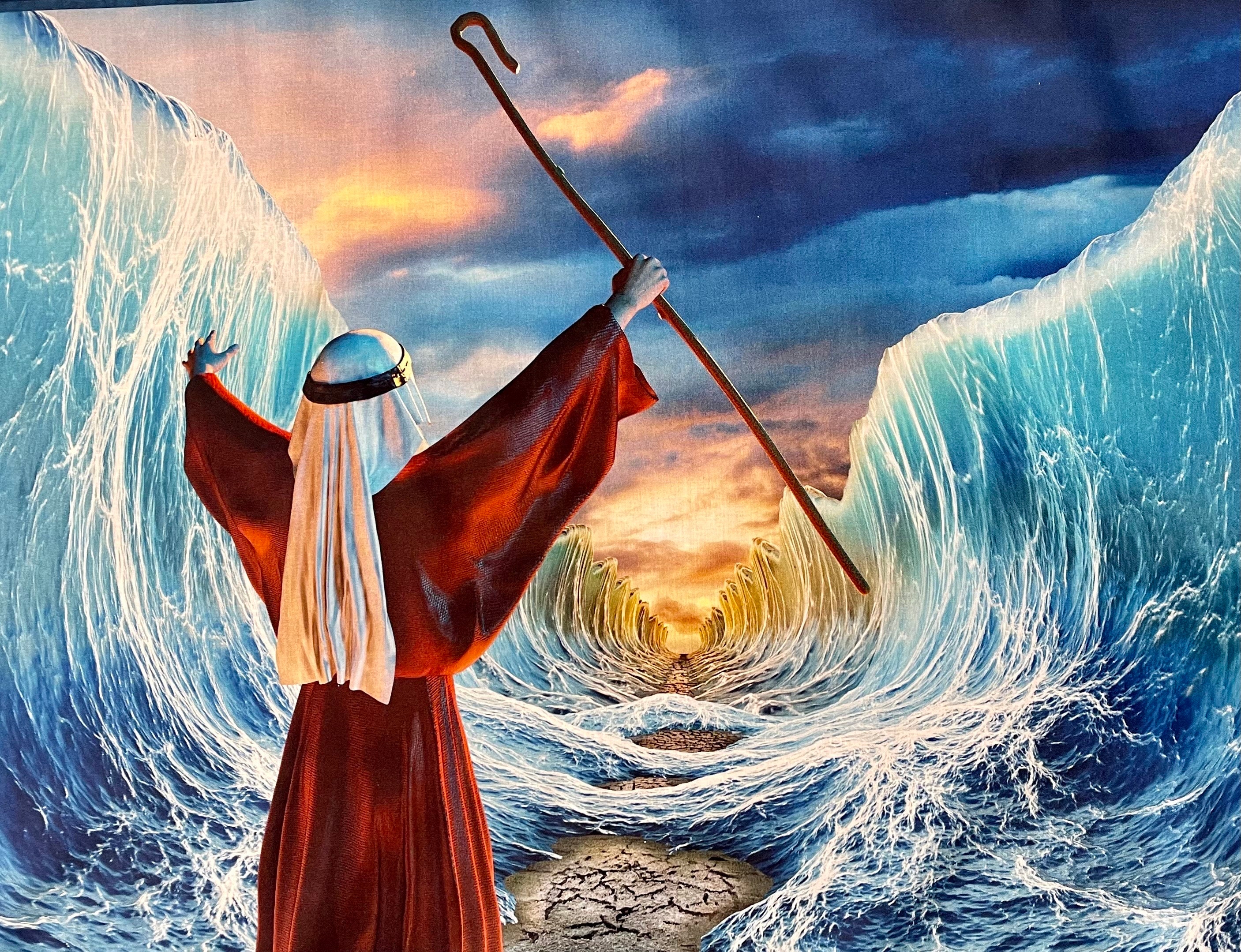 Moses Parts the Sea by MDG - Etsy