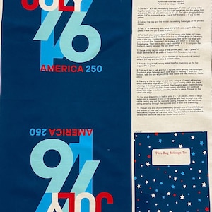 America 250 Backpack Canvas panel by Northcott