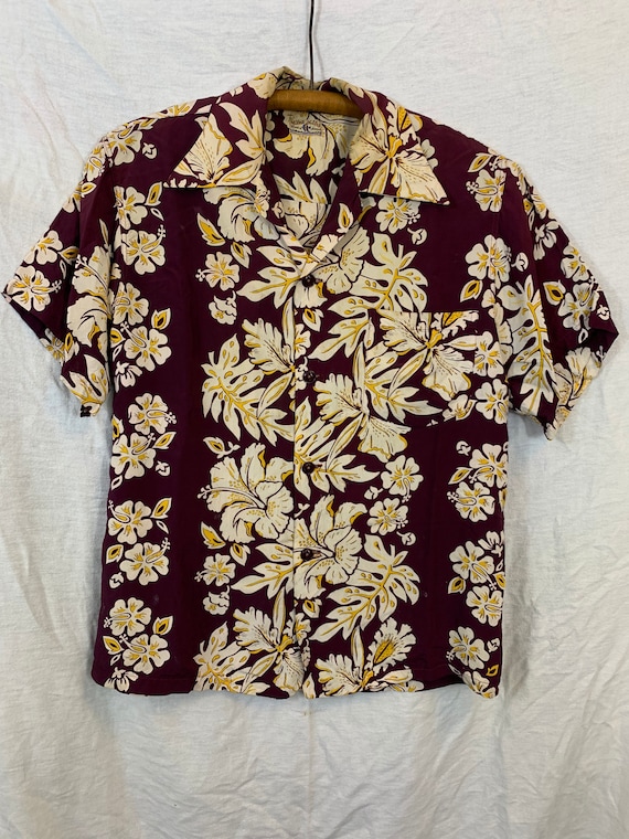 1940’s Hawaiian shirt Rayon S/M