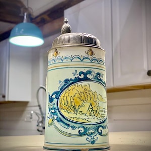SOLD Antique Stein c. 1894  Mettlach factory of Villeroy & Boch