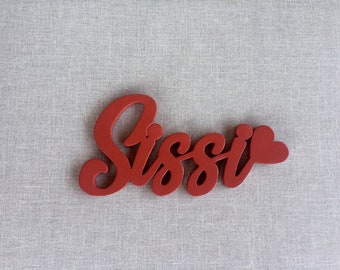 Scritta in legno da incollare o da appendere al muro con spessore 10mm personalizzata fatta a mano miglior prezzo in vari colori