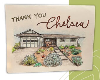 Fully Personalized Hand-Drawn Greeting Card for Any Occasion
