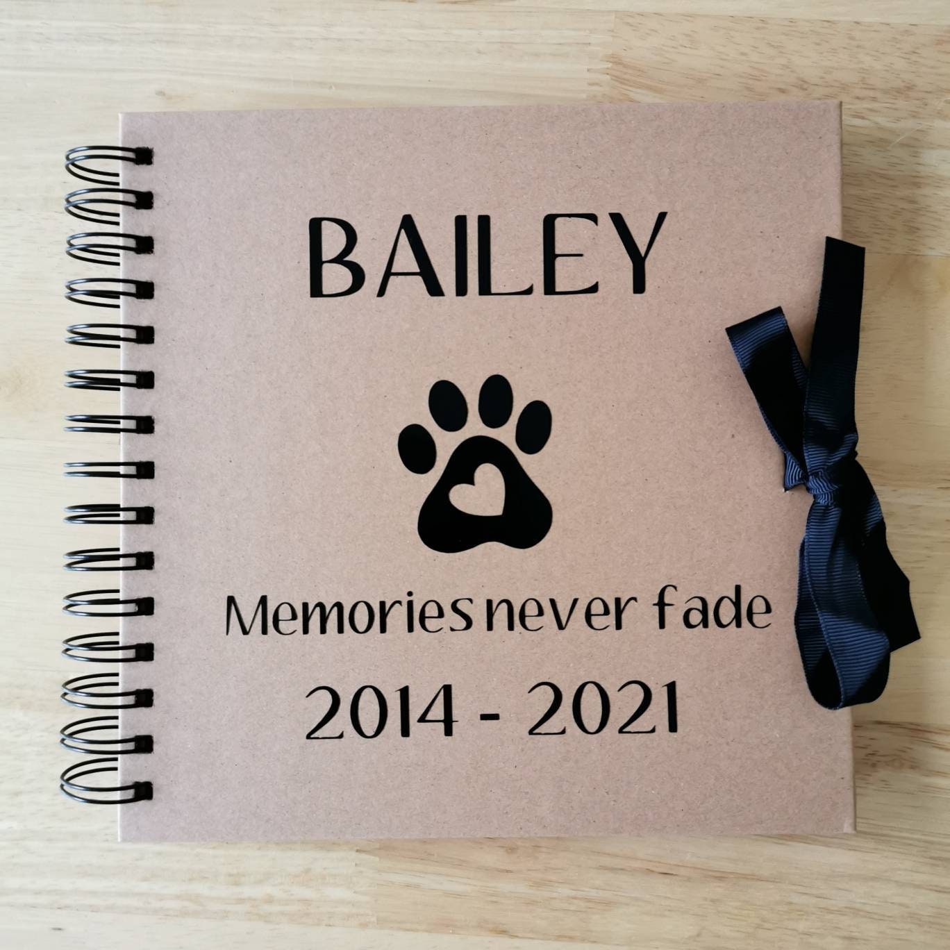 Pet Memorial Scrapbook Personalised Memories Album Etsy