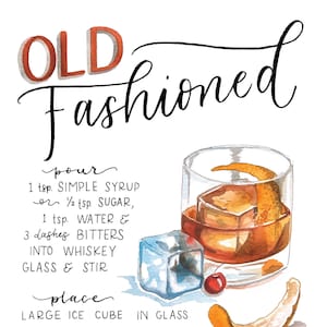 Old Fashioned 8x10 Watercolor Art Print