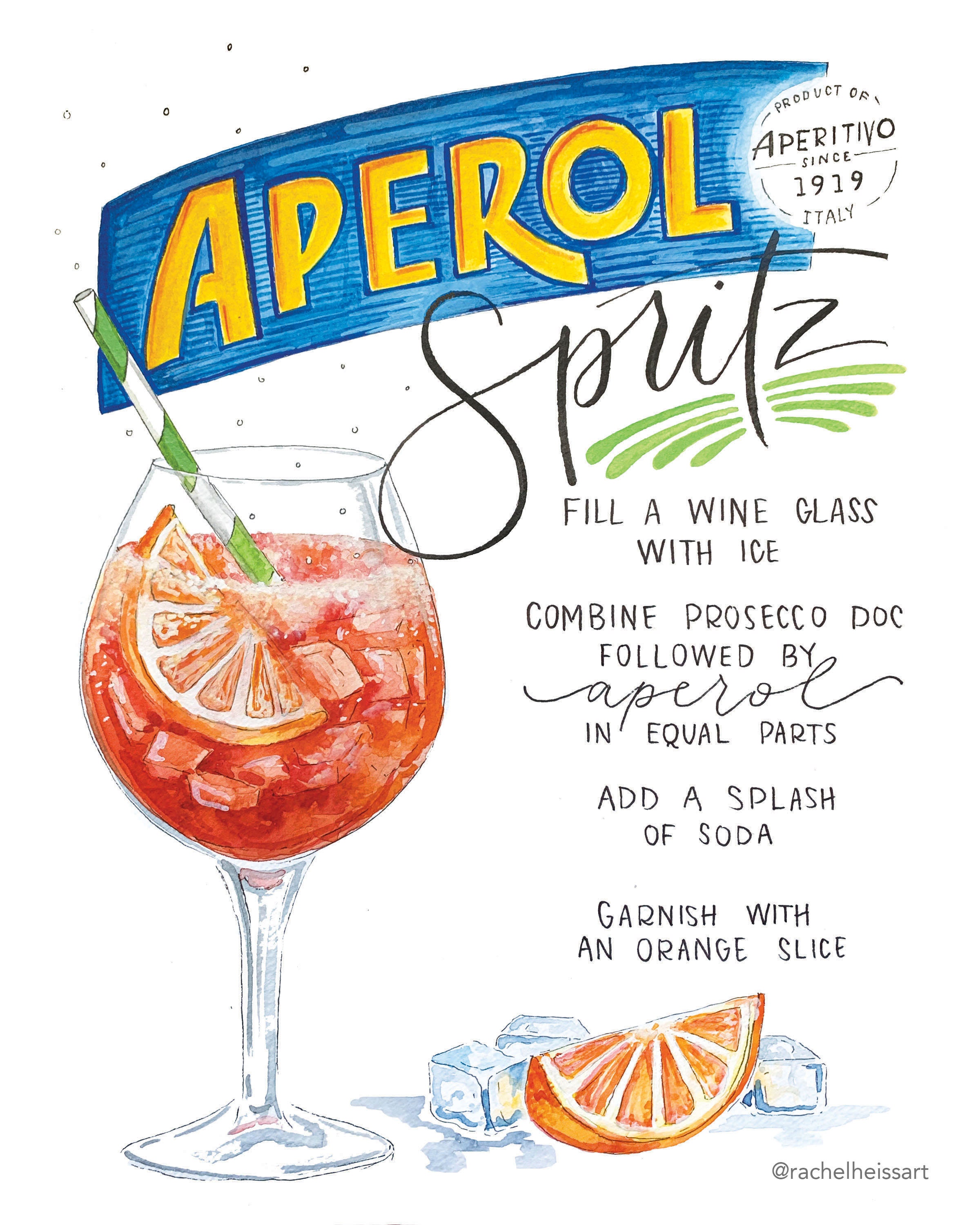 Printable Aperol Spritz Recipe Printable World Holiday