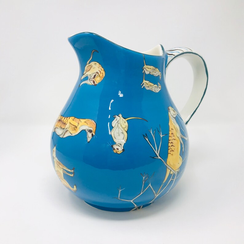 Collectable One of a Kind Hippo Studio Zimbabwe Africa Meerkat Round