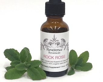 Rock Rose tincture, Cistus Incanus extract, Organic rock rose