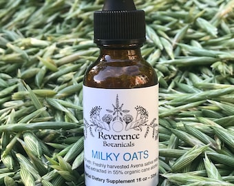 Milky oat extract, Fresh seed head Milky Oats tincture