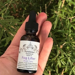 Levantador de niebla: tintura de romero, salvia, ginkgo y melena de león