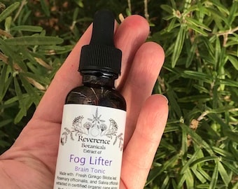 Fog Lifter: Rosemary, Sage, Ginkgo, Lion&#39;s Mane tincture