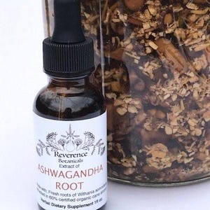 Ashwagandha root tincture, Fresh Ashwagandha root extract, Ayurvedic herb, Withania somnifera