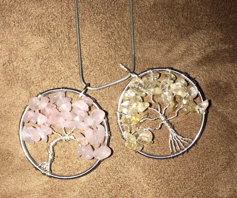 Tree Of Life Earth Stone Pendants Image 0