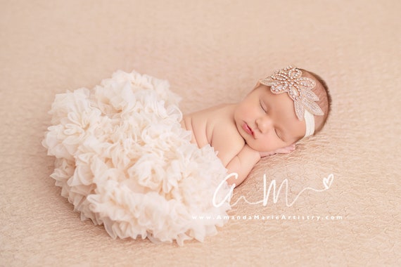 rose gold baby headband