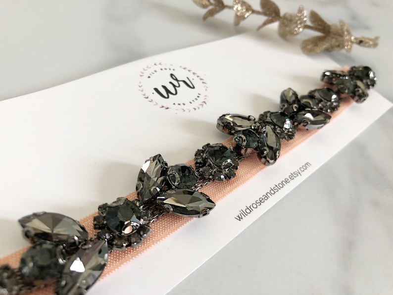 Flower Girl Headband Baby Headband Rhinestone Headband Baby Girl Headband Baby Girl Headband Bridal Headband Newborn Headband