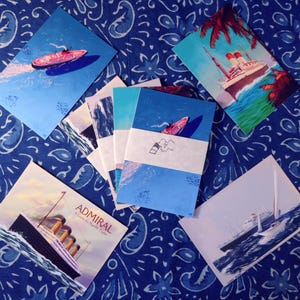 Vintage Ocean Liner Postcard Pack