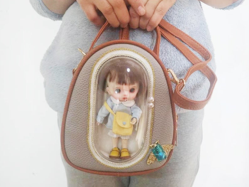 OB11 doll carry bag 1/12 1/8 doll bjd doll buggy bag outfit image 0